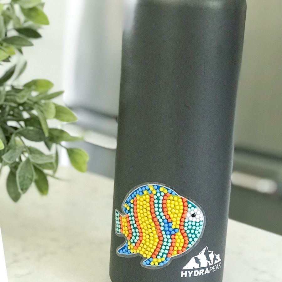 Diamond Dot sticker kit - Purple Dino