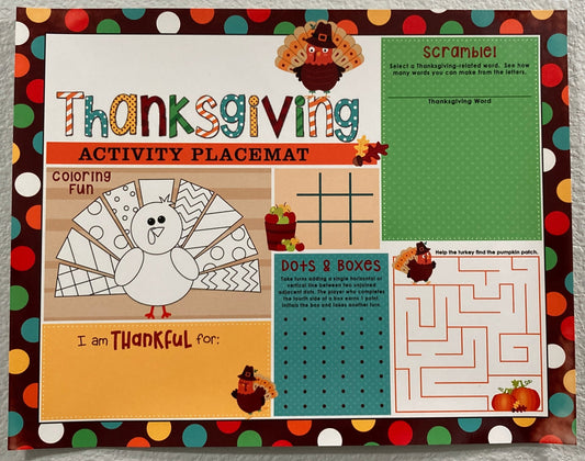 Thanksgiving Activity Mat