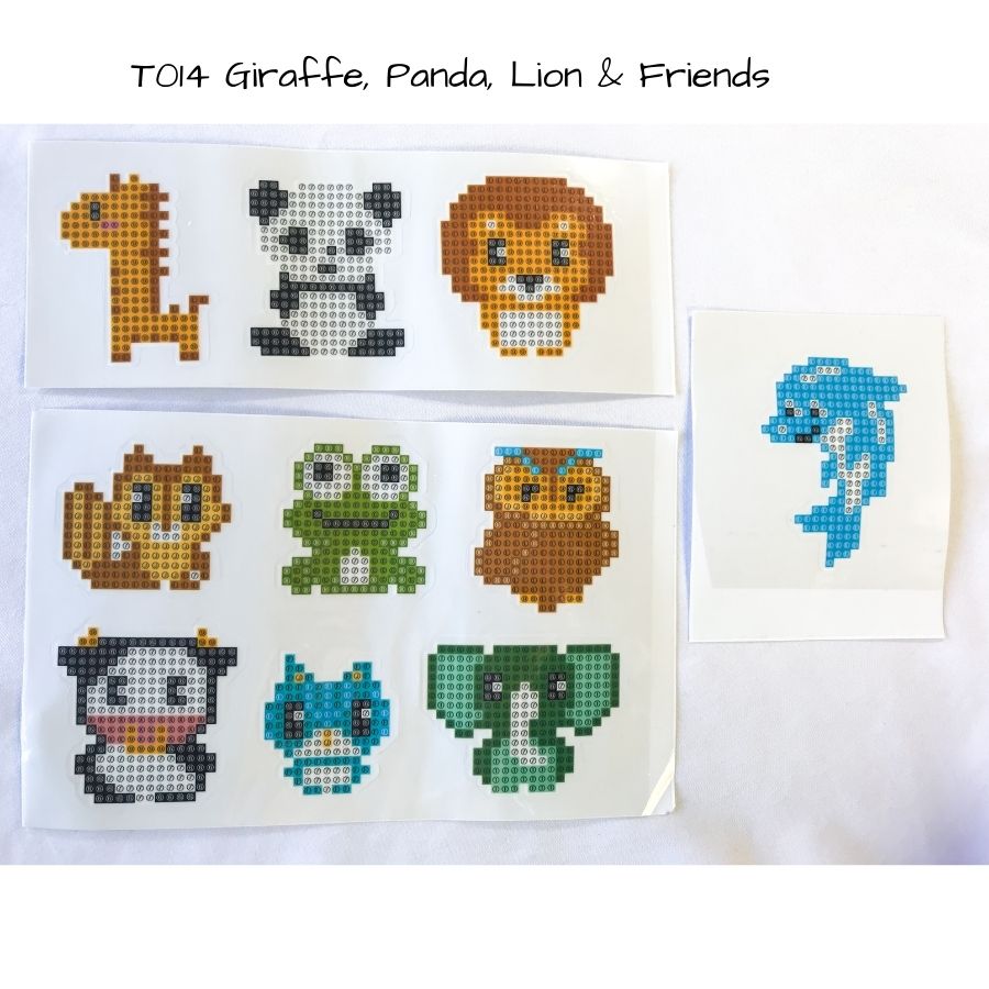 Diamond Dot sticker kit - Giraffe and friends