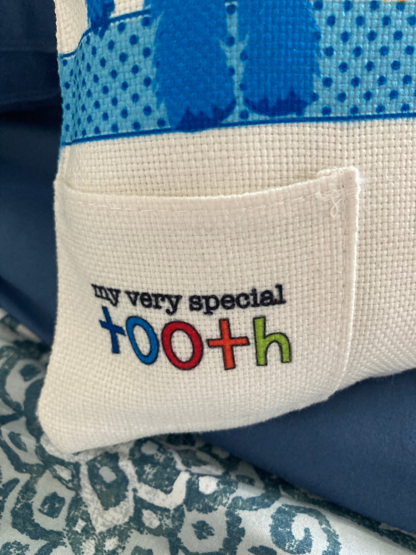 Monster Tooth Fairy Pocket pillow