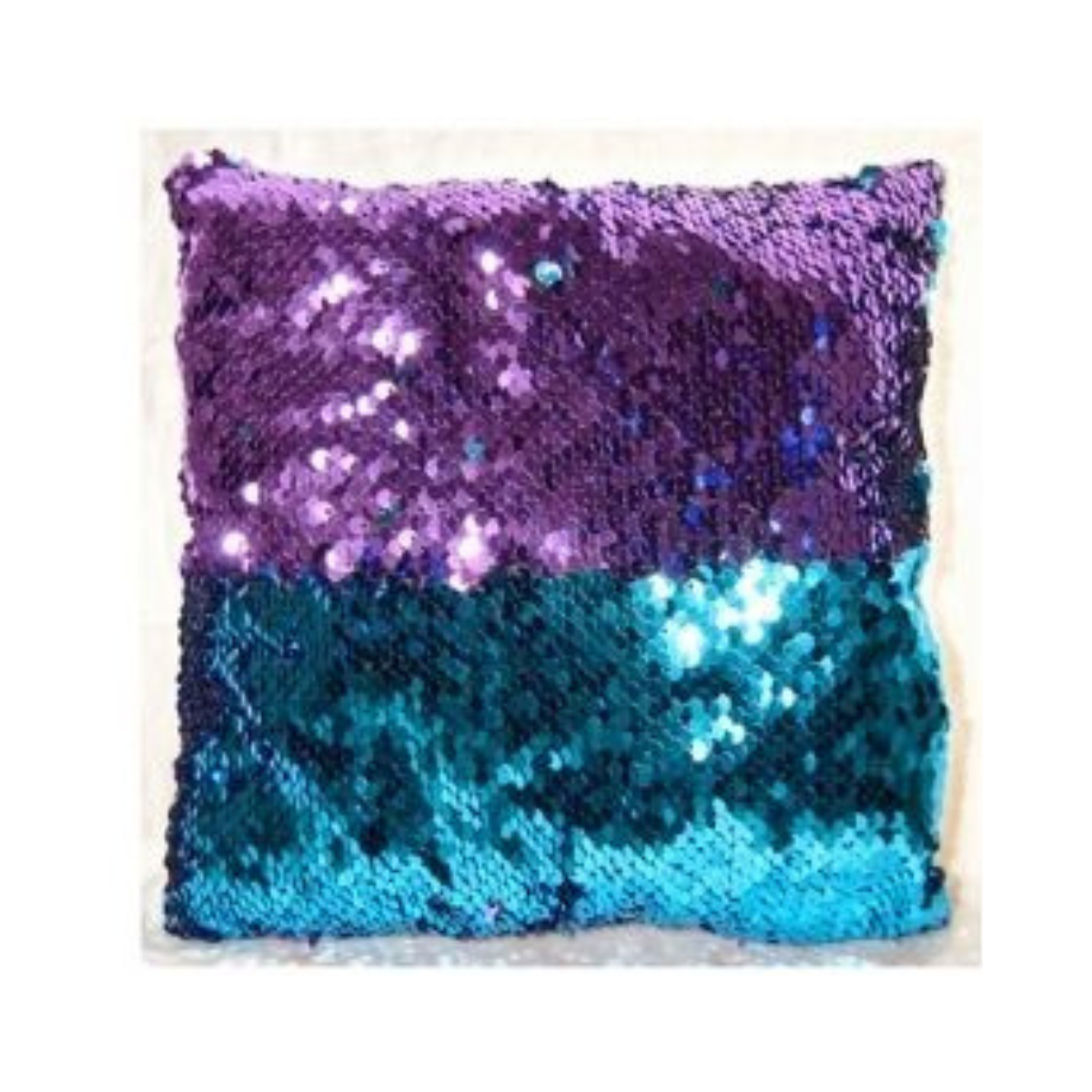 Purple & Aqua Blue | DIY Mini Sequin Pillow Stencil Craft Kit